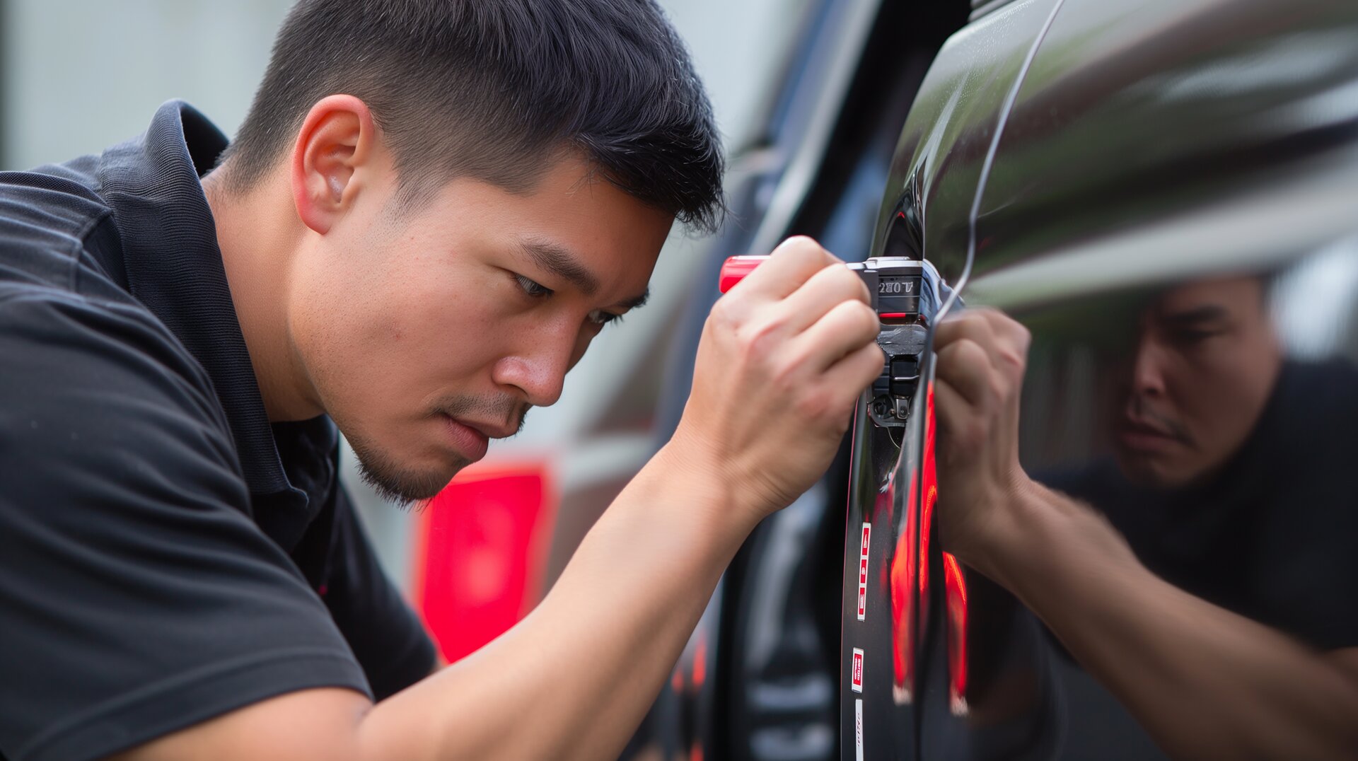 Paintless dent repair services in Denver, Colorado — Dentic Denver shop floor